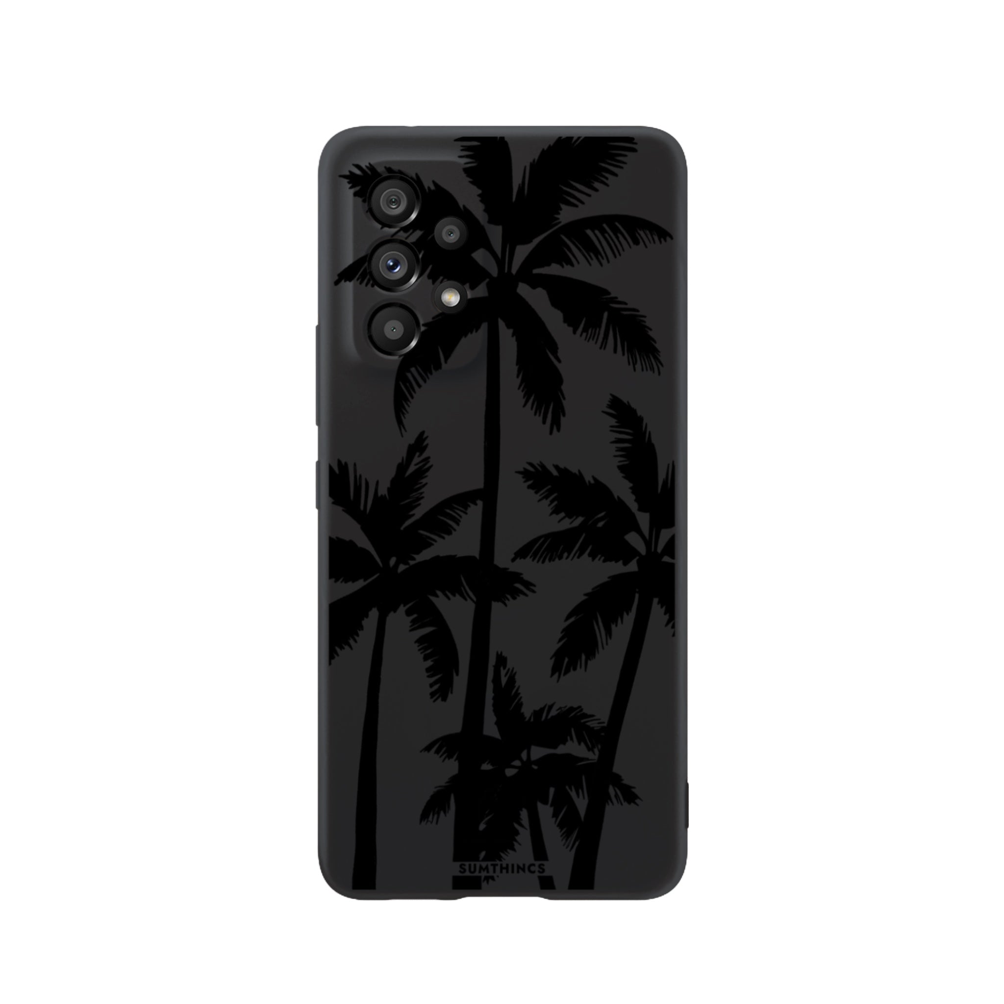 Samsung A73 Palm Trees Premium Telefon Kılıfı Siyah - SUMTHINCS