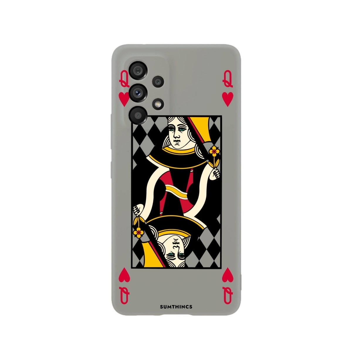 Samsung A73 Queen Premium Telefon Kılıfı Gri - SUMTHINCS