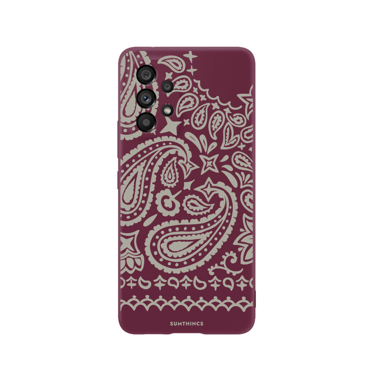 Samsung A73 Urban Bandana Premium Telefon Kılıfı Bordo - SUMTHINCS