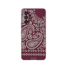 Samsung A73 Urban Bandana Premium Telefon Kılıfı Bordo - SUMTHINCS