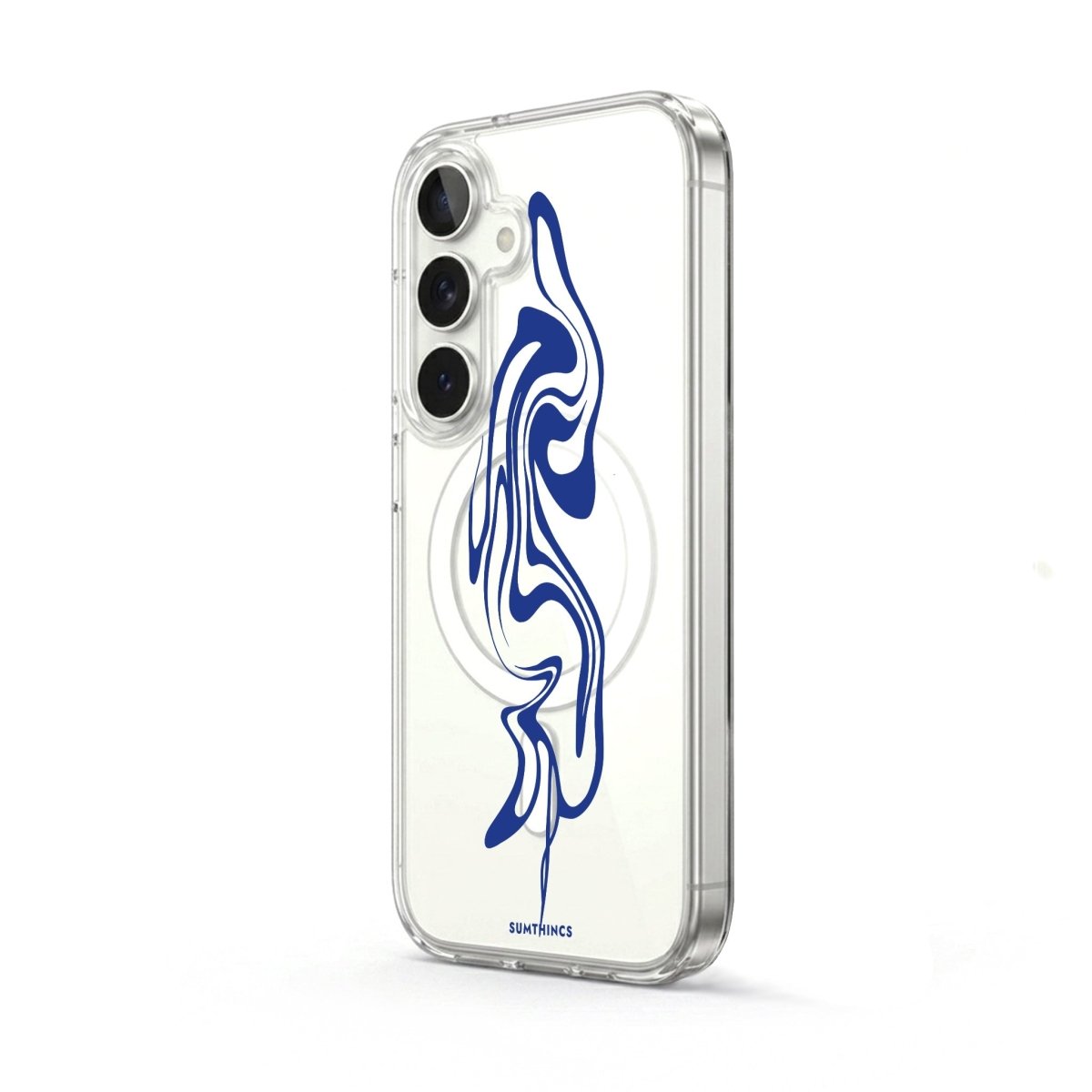 Samsung Abstract Ink Clear Magsafe Telefon Kılıfı - Sumthincs