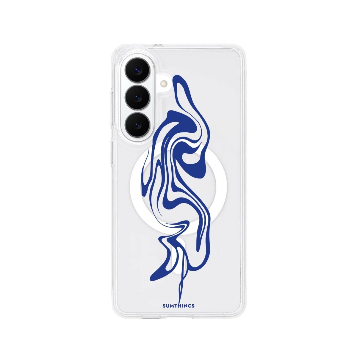 Samsung Abstract Ink Clear Magsafe Telefon Kılıfı - Sumthincs