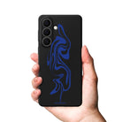 Samsung Abstract Ink Premium Telefon Kılıfı Gri - Sumthincs