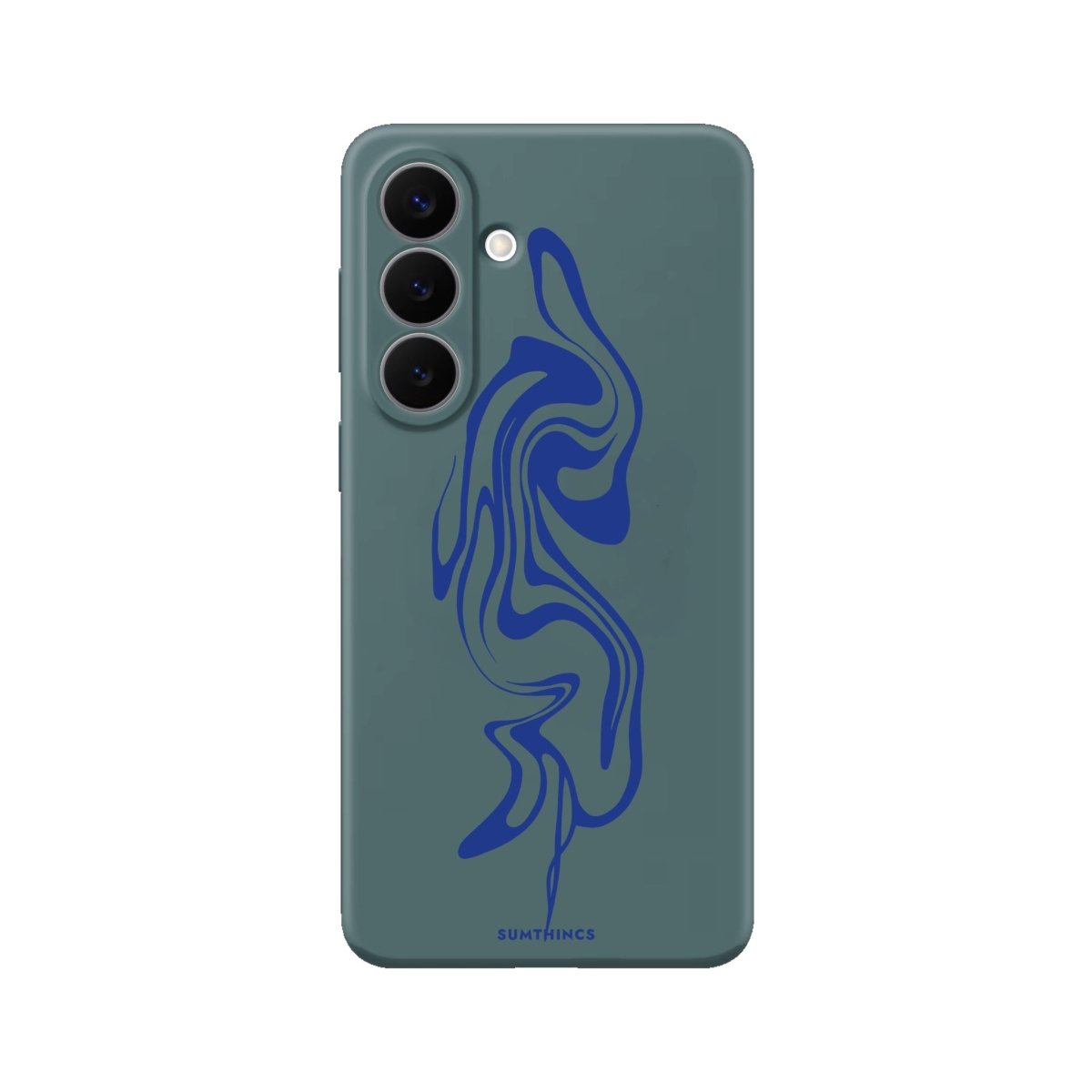 Samsung Abstract Ink Premium Telefon Kılıfı Kaktüs Yeşili - Sumthincs