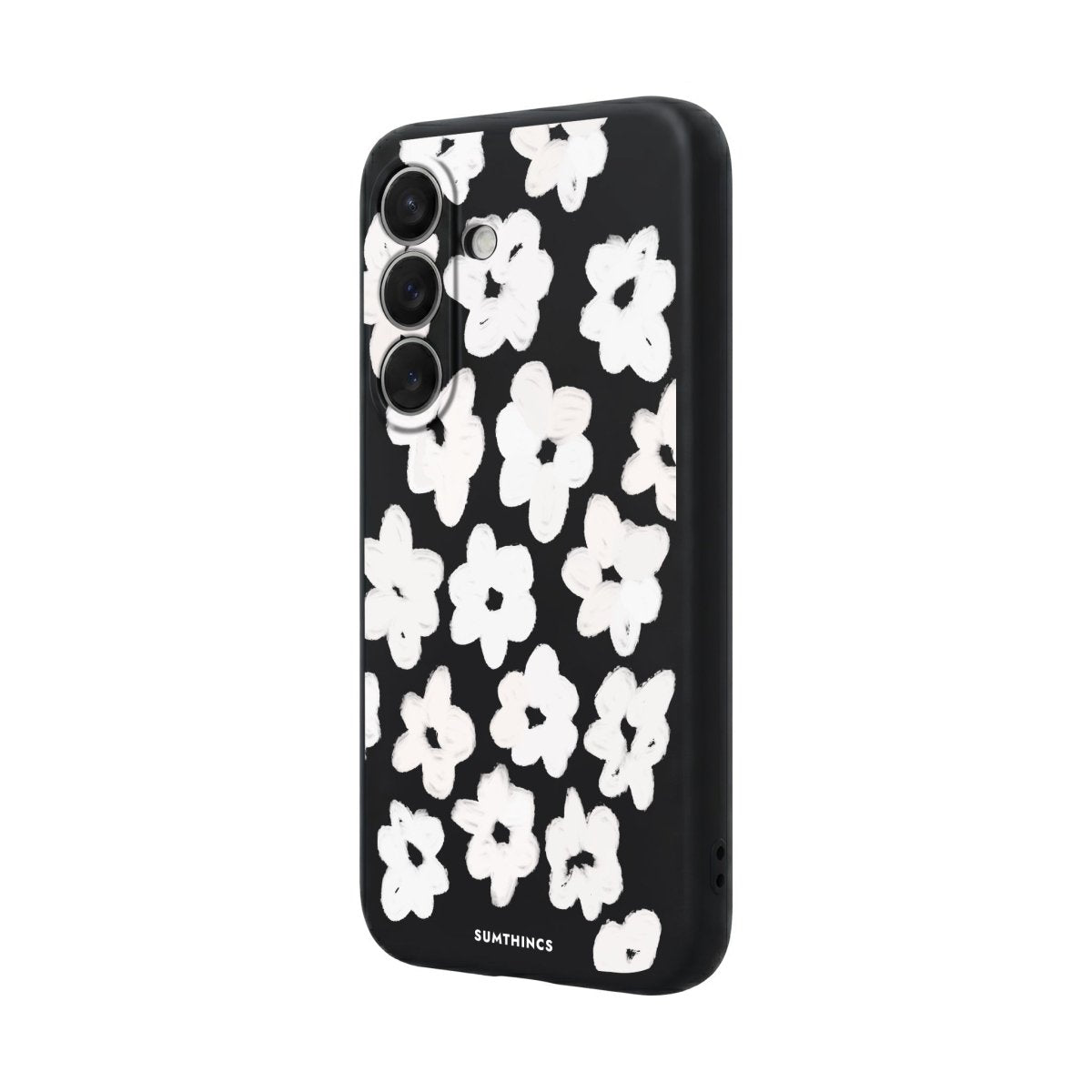 Samsung Blossoms Premium Telefon Kılıfı Gri - Sumthincs