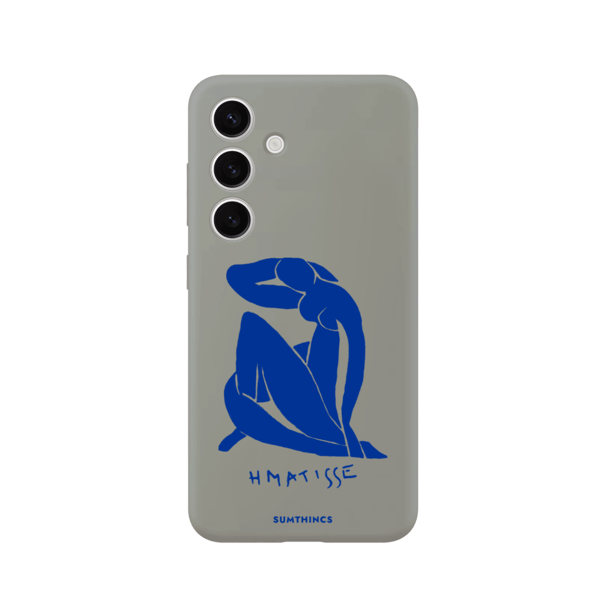 Samsung Blue Woman Premium Telefon Kılıfı Gri - Sumthincs