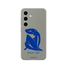 Samsung Blue Woman Premium Telefon Kılıfı Gri - Sumthincs
