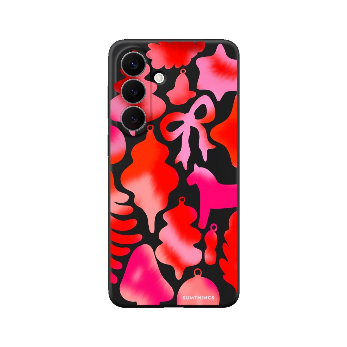Samsung Blush Bells Premium Telefon Kılıfı Siyah - Sumthincs
