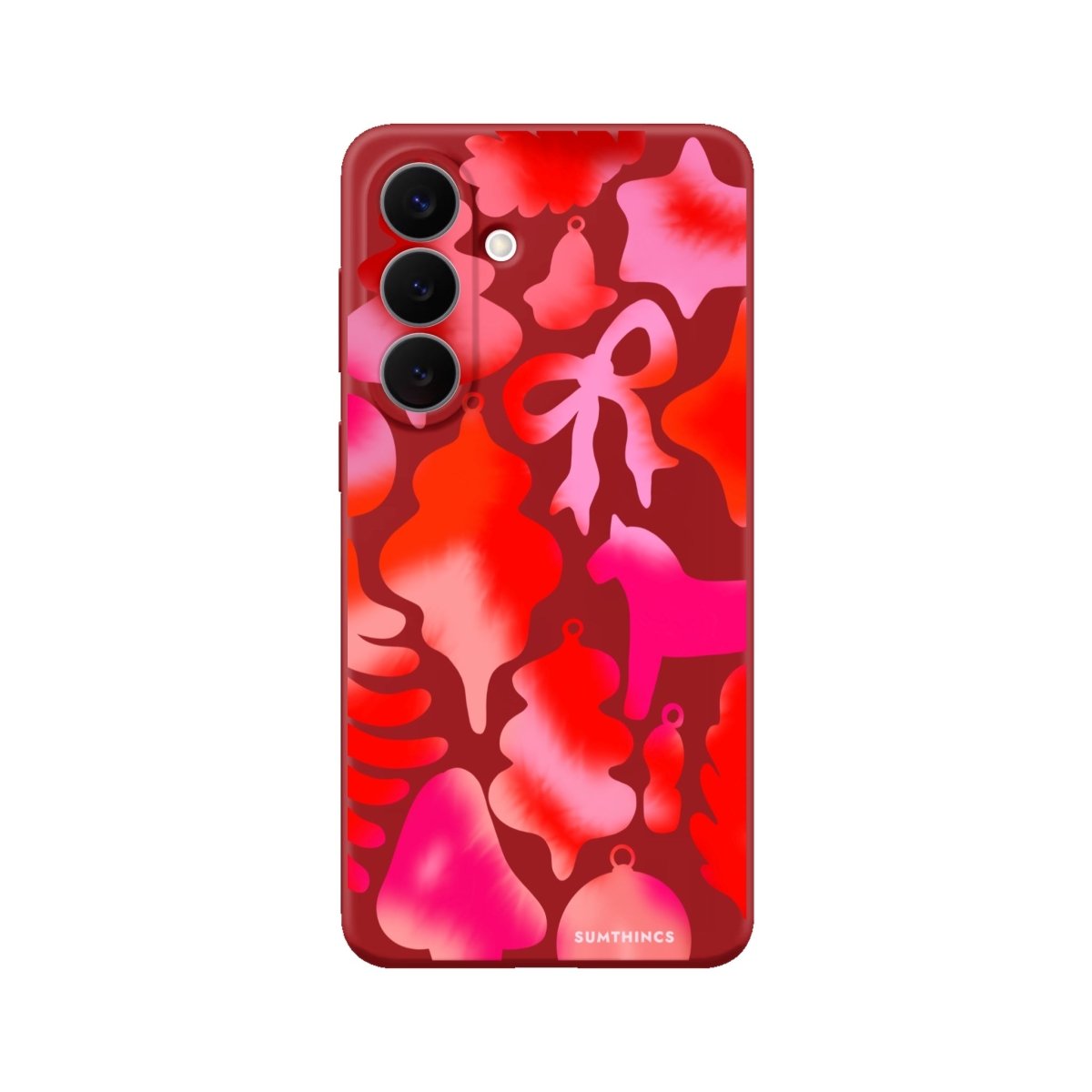 Samsung Blush Bells Premium Telefon Kılıfı Kırmızı - Sumthincs