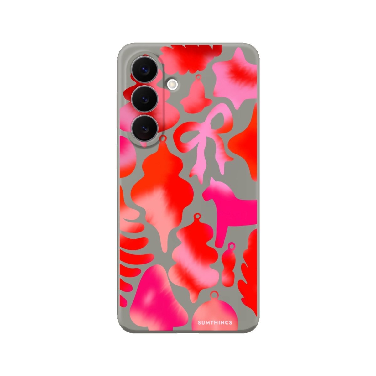 Samsung Blush Bells Premium Telefon Kılıfı Gri - Sumthincs