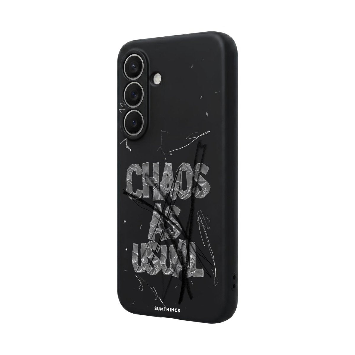 Samsung Chaos Premium Telefon Kılıfı Gri - Sumthincs