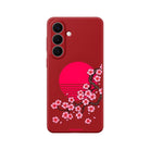 Samsung Cherry Blossom Dawn Premium Telefon Kılıfı Kırmızı - Sumthincs