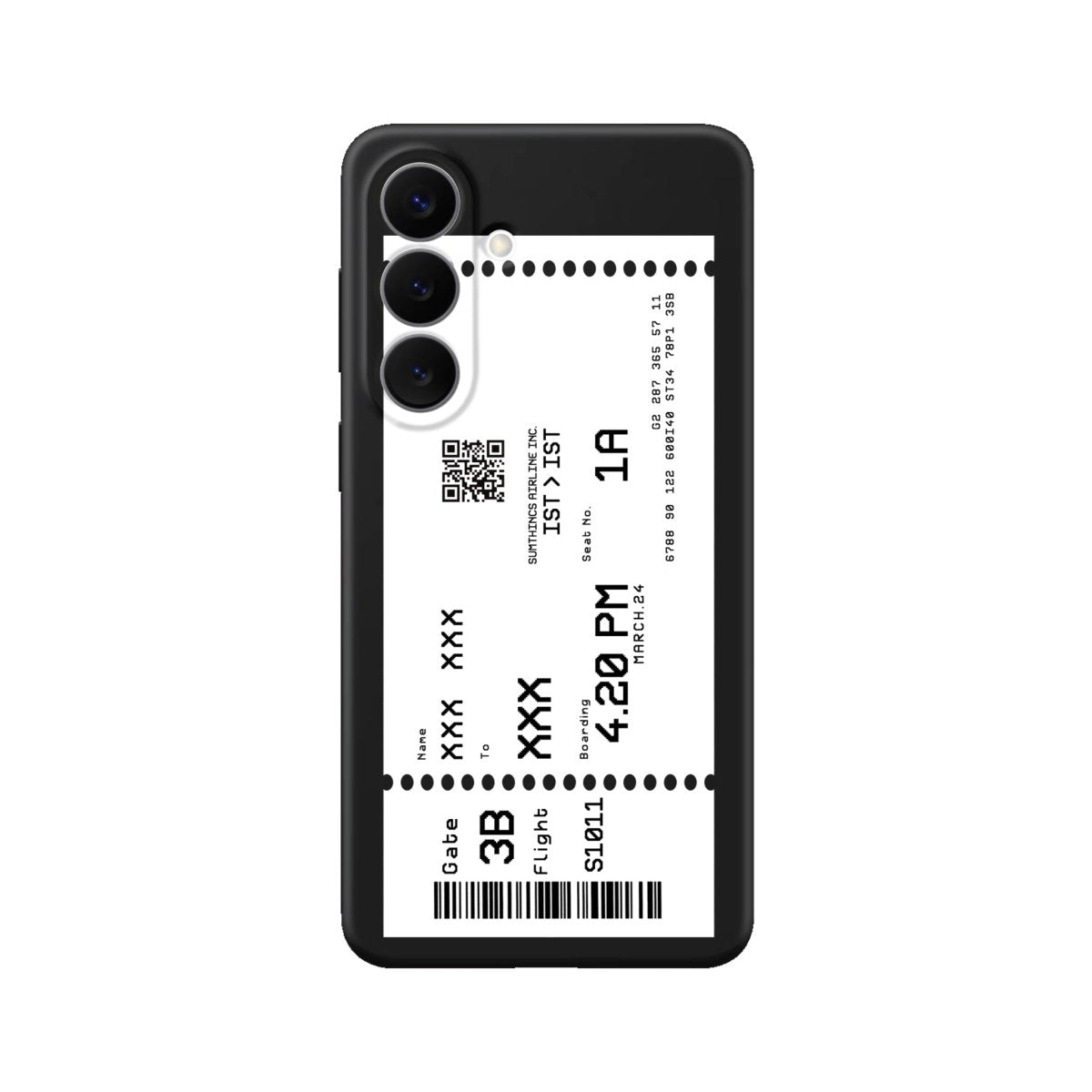 Samsung Custom Ticket Kişiye Özel Premium Telefon Kılıfı - Sumthincs