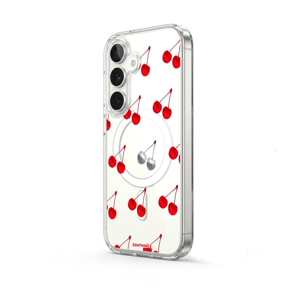Samsung Disco Cherry Clear Magsafe Telefon Kılıfı - Sumthincs