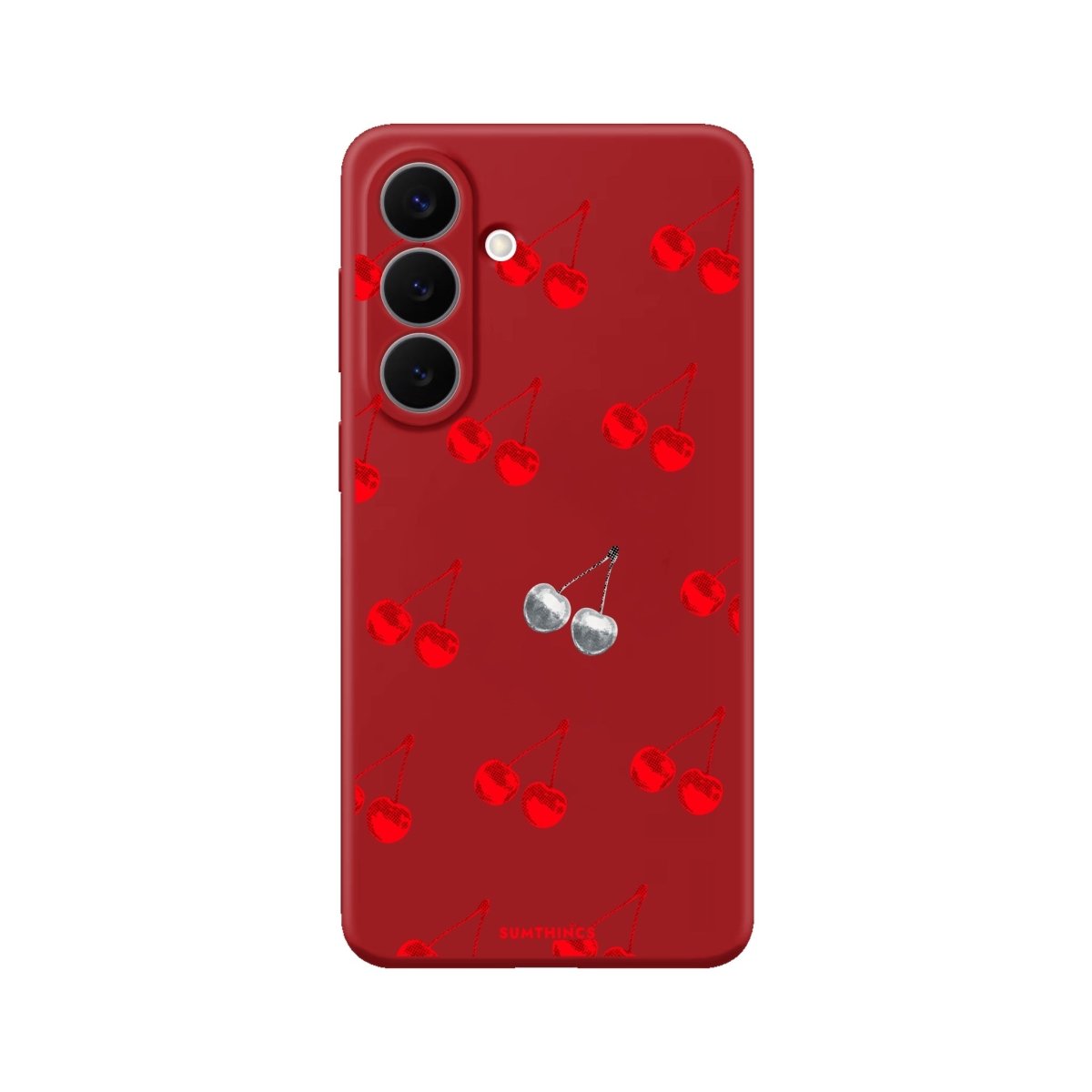 Samsung Disco Cherry Premium Telefon Kılıfı Kırmızı - Sumthincs
