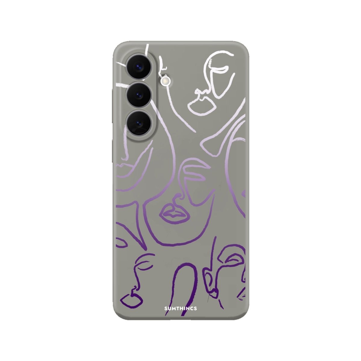 Samsung Faces Premium Telefon Kılıfı Gri - Sumthincs