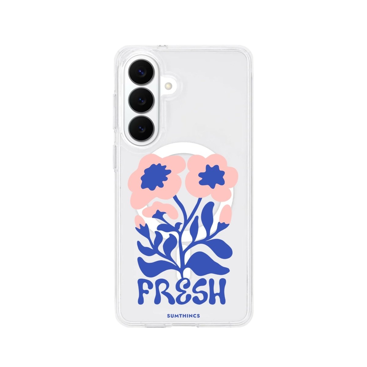 Samsung Fresh Flowers Clear Magsafe Telefon Kılıfı - Sumthincs