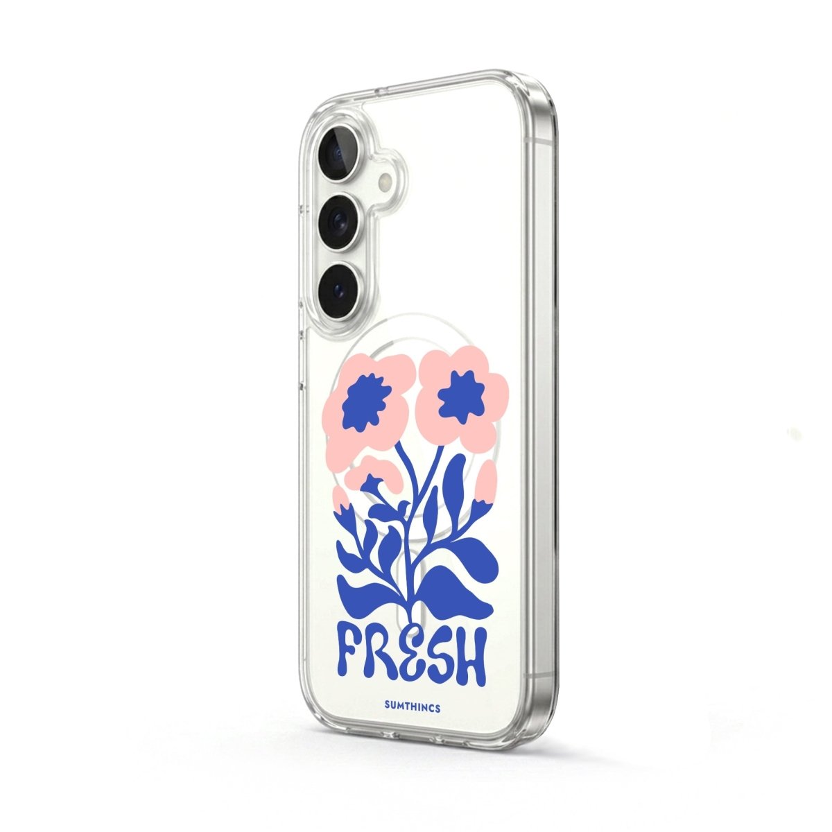 Samsung Fresh Flowers Clear Magsafe Telefon Kılıfı - Sumthincs