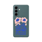 Samsung Fresh Flowers Premium Telefon Kılıfı Kaktüs Yeşili - Sumthincs
