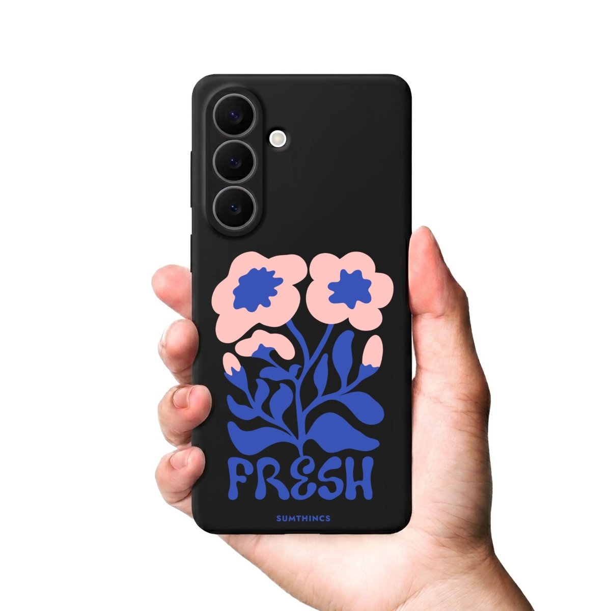 Samsung Fresh Flowers Premium Telefon Kılıfı Kaktüs Yeşili - Sumthincs