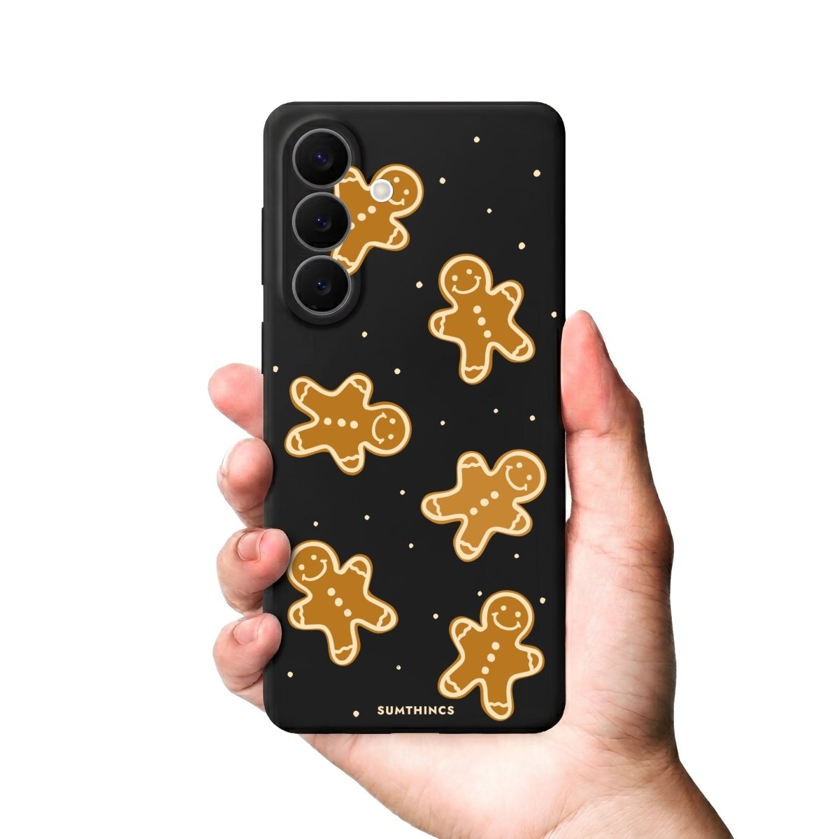 Samsung Gingerbread Man Premium Telefon Kılıfı Gri - Sumthincs