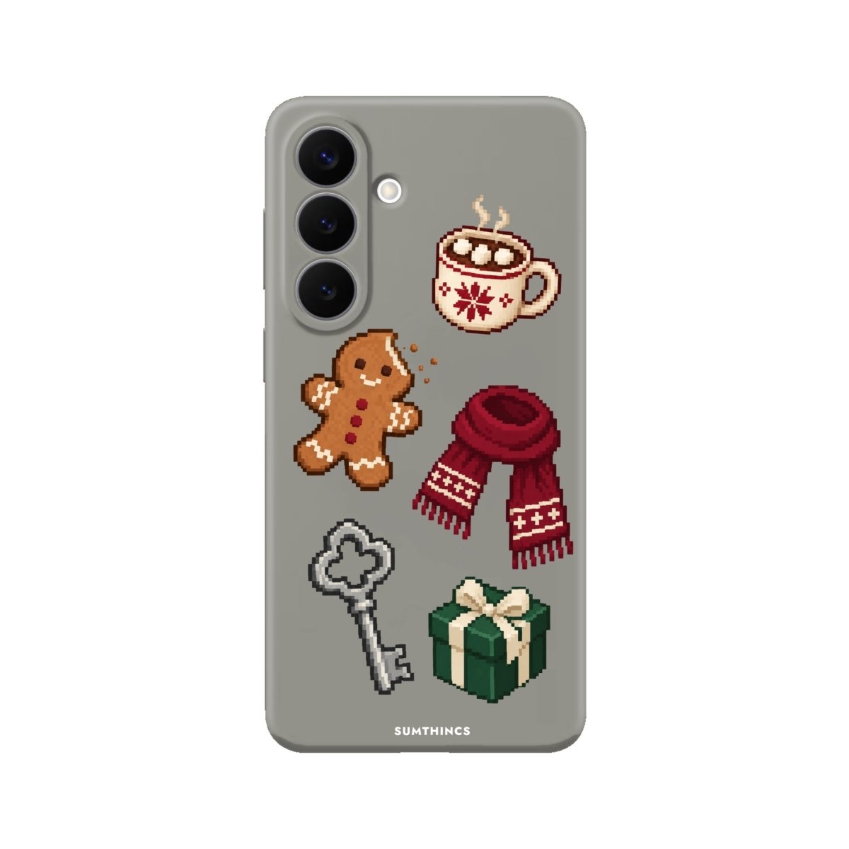 Samsung Holiday Side Quest Premium Telefon Kılıfı Gri - Sumthincs