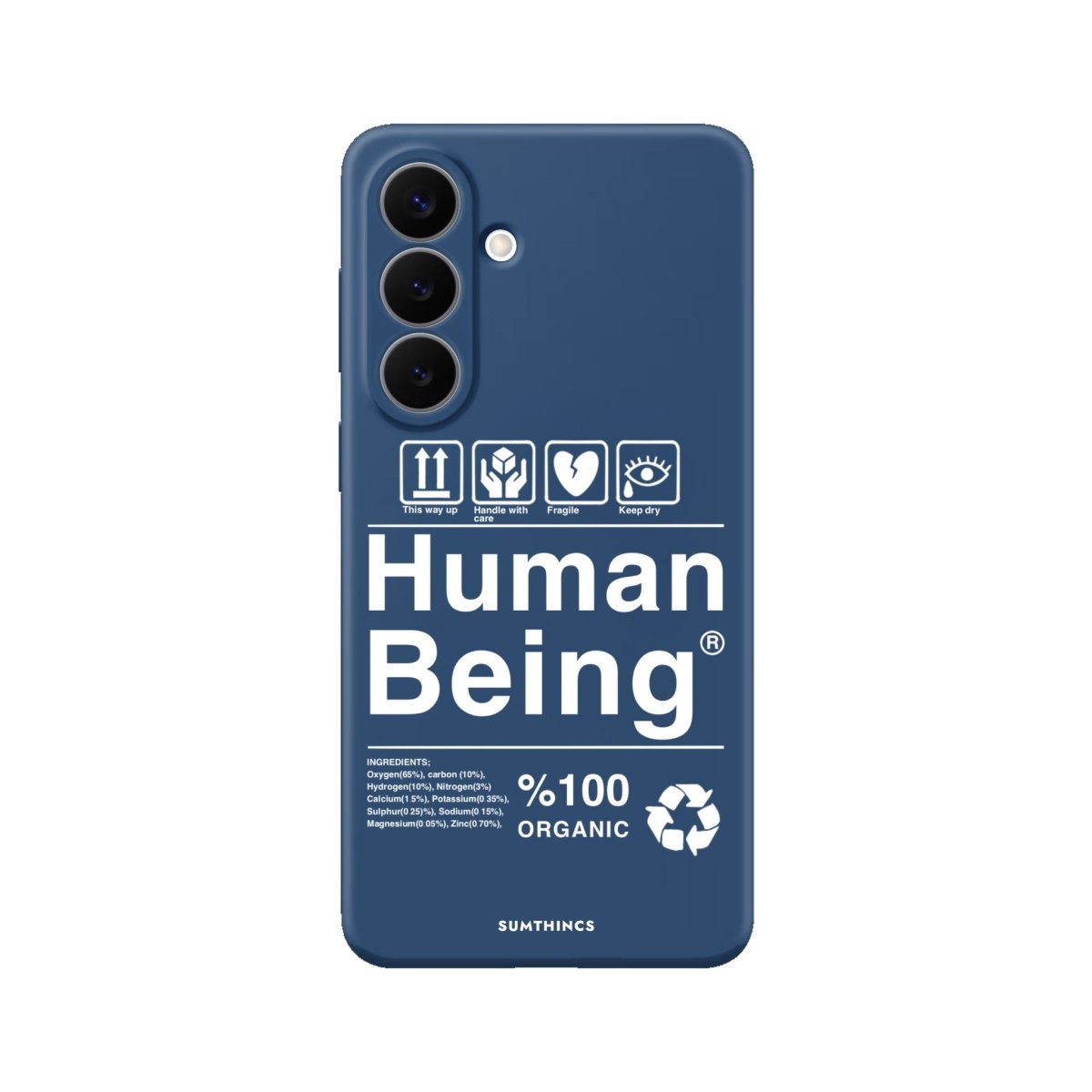 Samsung Human Being Premium Telefon Kılıfı Pasifik Mavi - Sumthincs