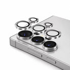 Samsung Kamera Lens Koruyucu – Metal Çerçeveli Gümüş - Sumthincs