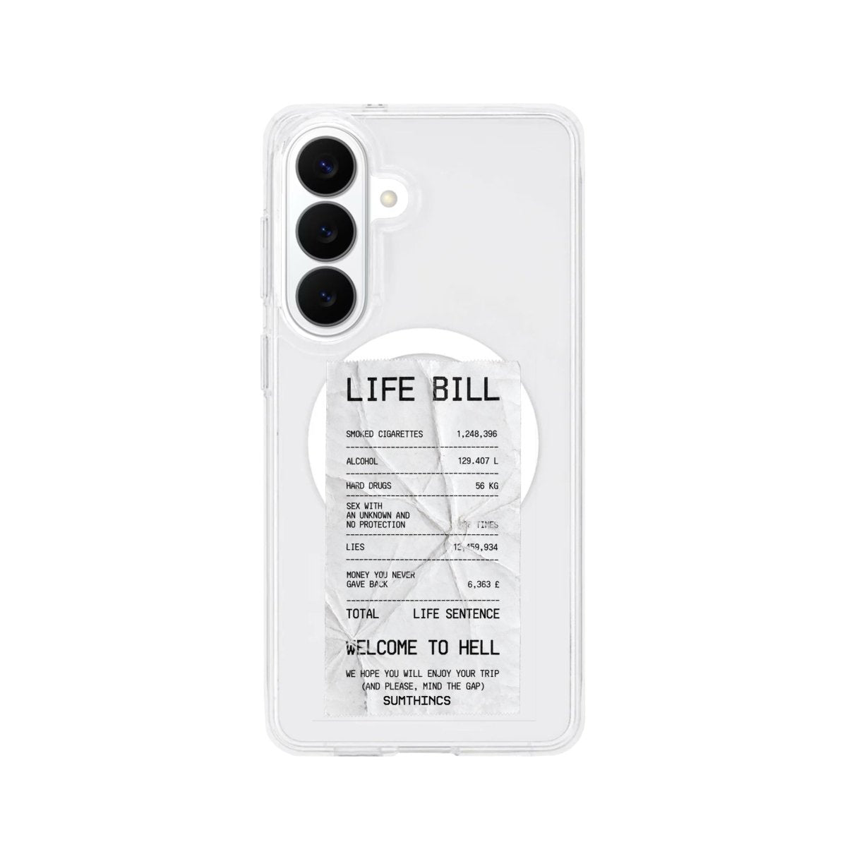 Samsung Life Bill Clear Magsafe Telefon Kılıfı - Sumthincs