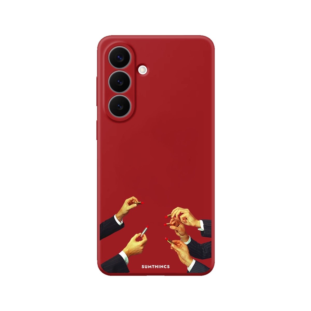 Samsung Lipstick Premium Telefon Kılıfı Kırmızı - Sumthincs