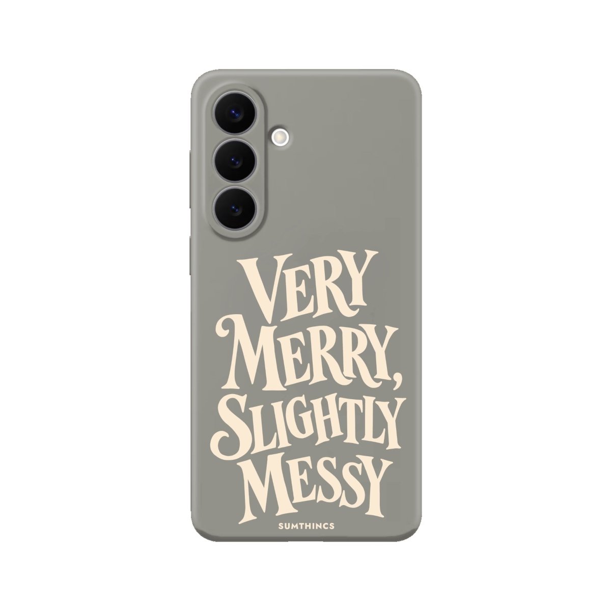 Samsung Messy Premium Telefon Kılıfı Gri - Sumthincs