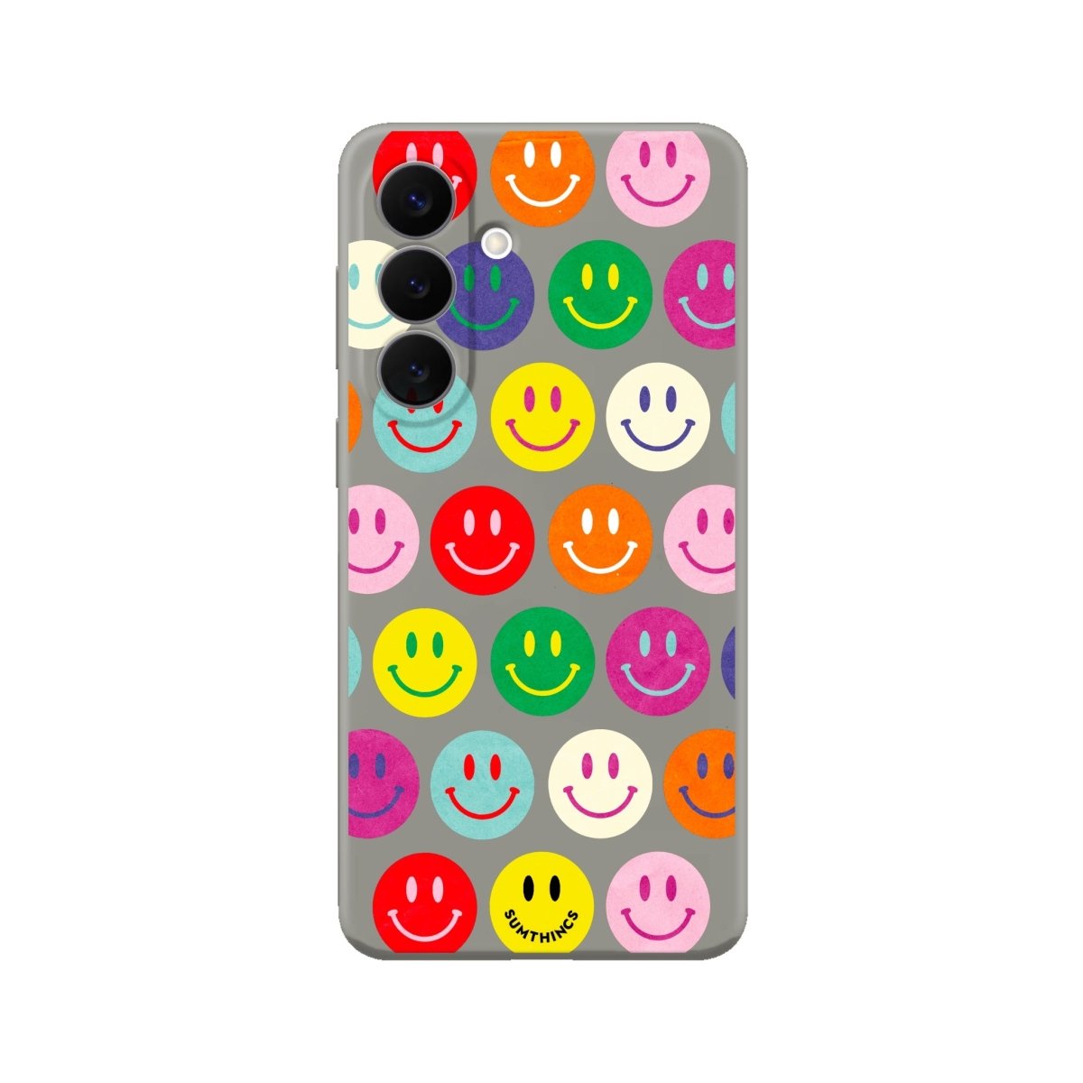 Samsung Miles Of Smiles Premium Telefon Kılıfı Gri - Sumthincs