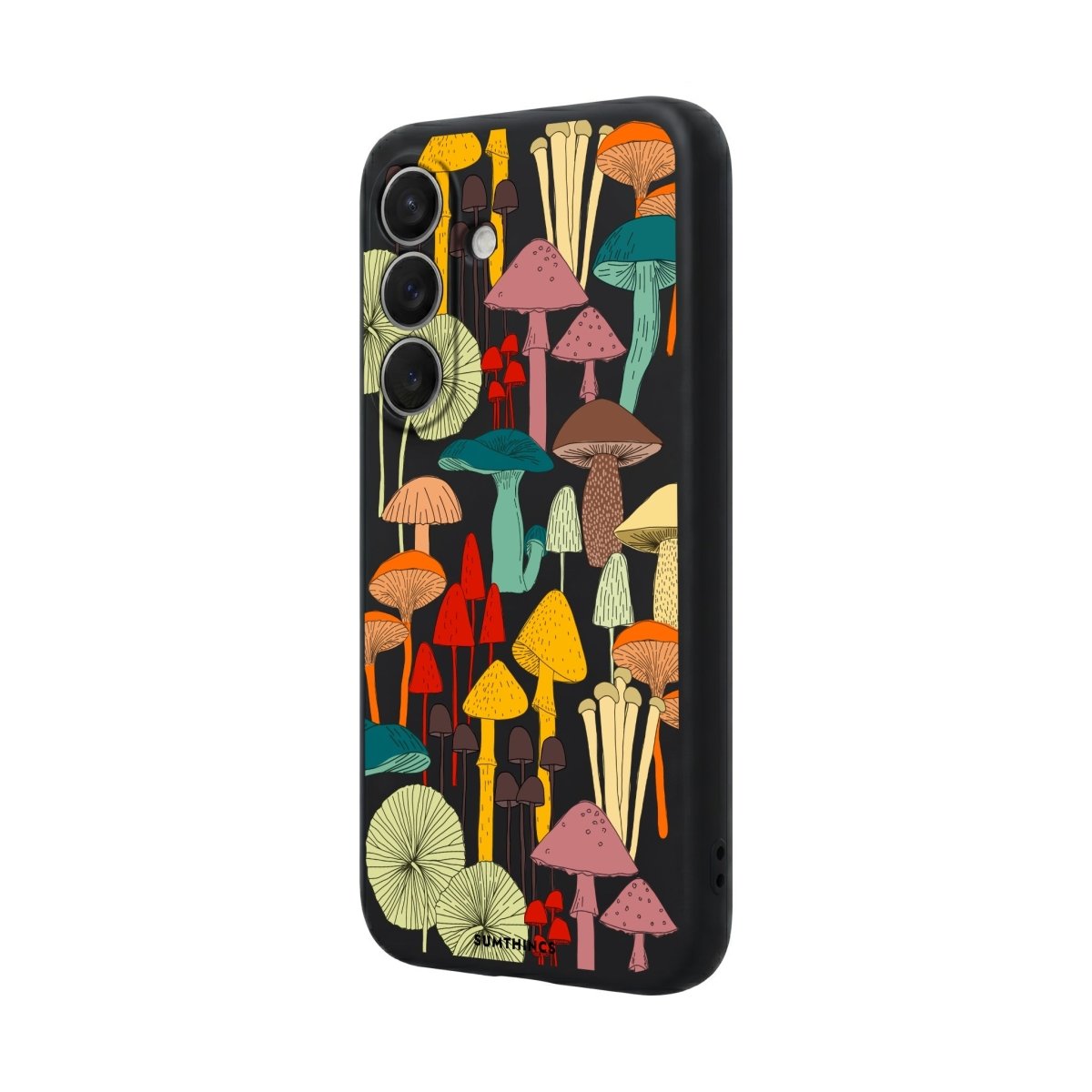Samsung Mushrooms Premium Telefon Kılıfı Gri - Sumthincs