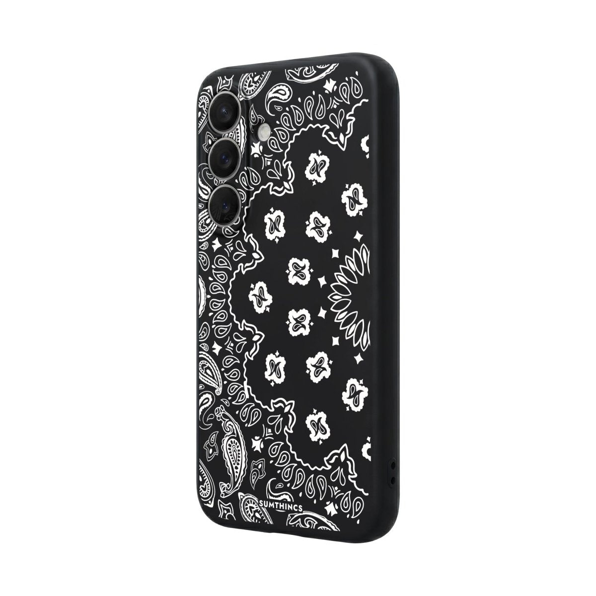 Samsung Paisley Premium Telefon Kılıfı Gri - Sumthincs