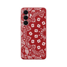 Samsung Paisley Premium Telefon Kılıfı Kırmızı - Sumthincs
