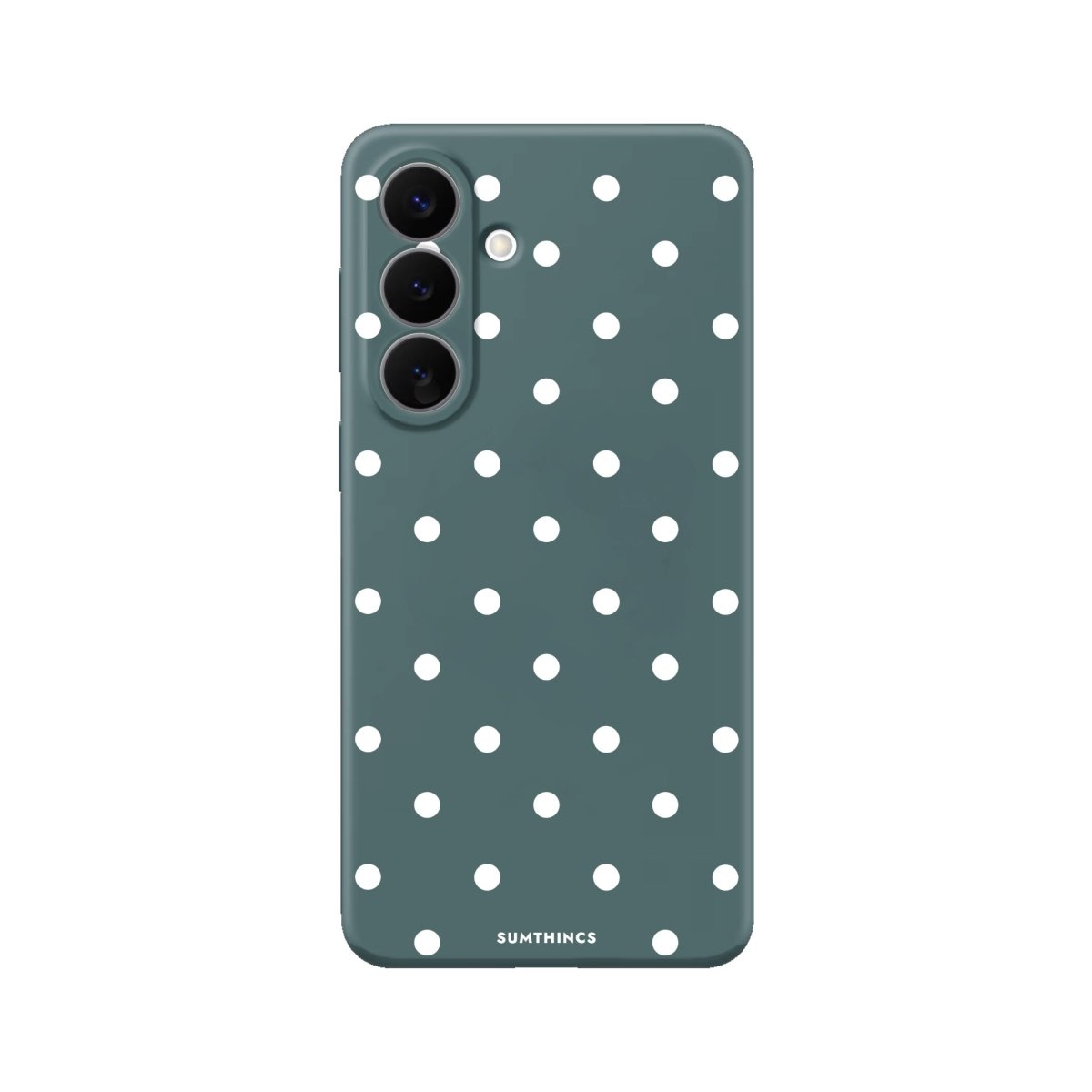 Samsung Polka Dots Premium Telefon Kılıfı Kaktüs Yeşili - Sumthincs