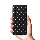 Samsung Polka Dots Premium Telefon Kılıfı Gri - Sumthincs