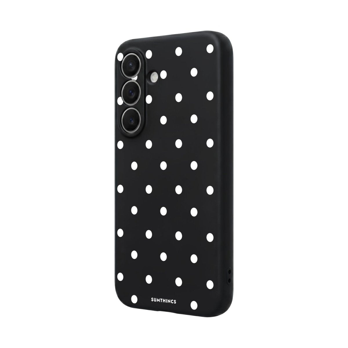 Samsung Polka Dots Premium Telefon Kılıfı Gri - Sumthincs