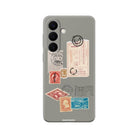 Samsung Post Stamps Premium Telefon Kılıfı Gri - Sumthincs