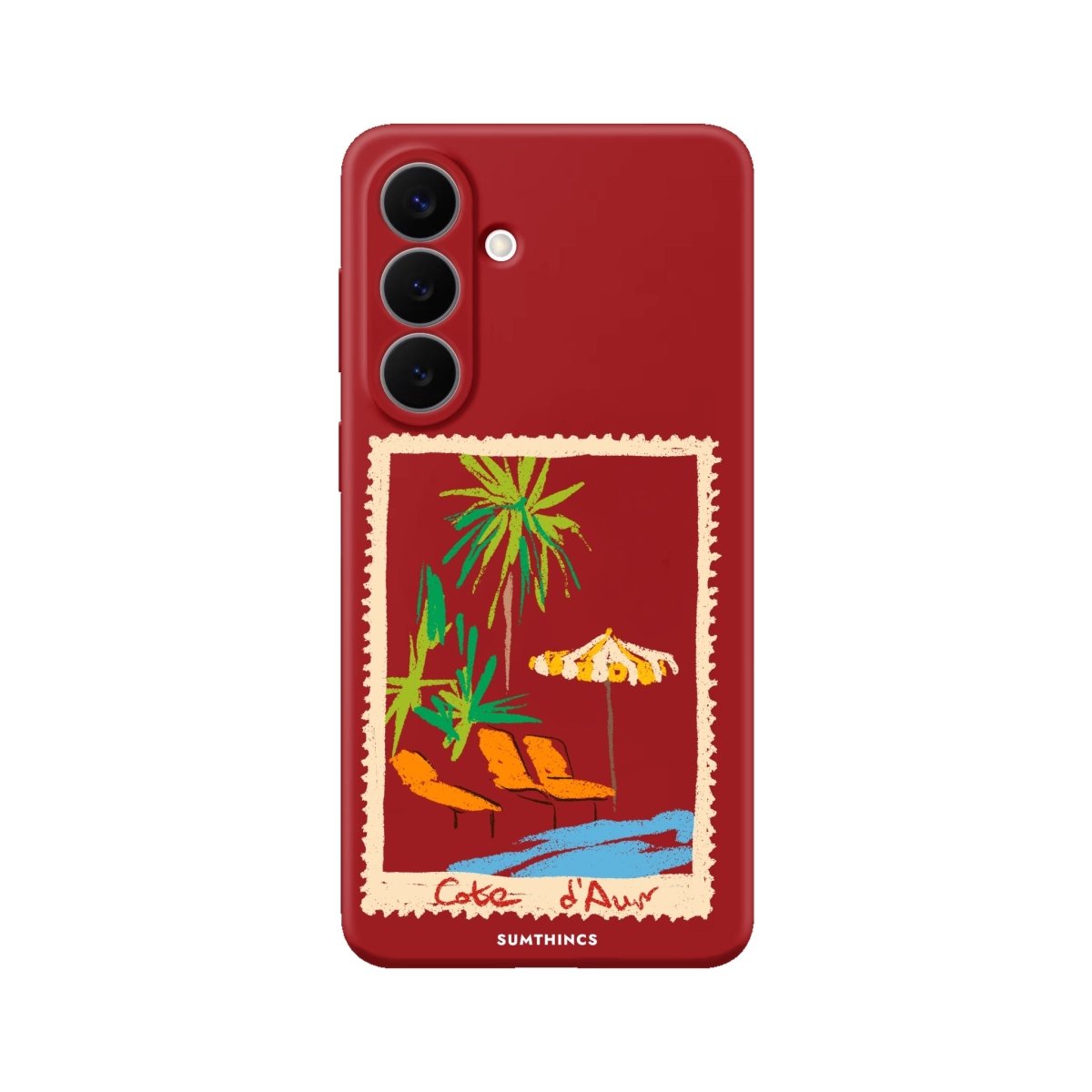 Samsung Postcard Premium Telefon Kılıfı Kırmızı - Sumthincs