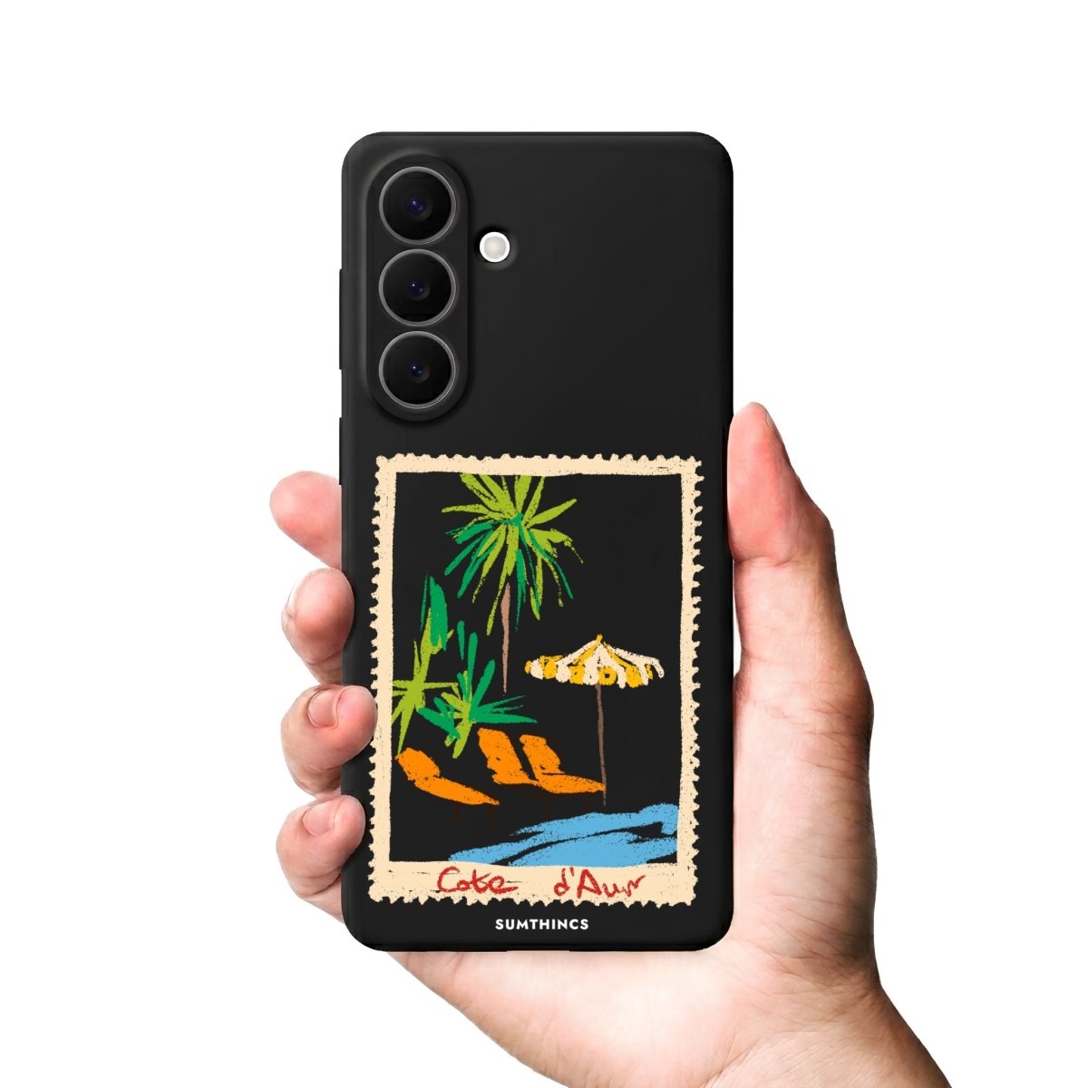 Samsung Postcard Premium Telefon Kılıfı Gri - Sumthincs