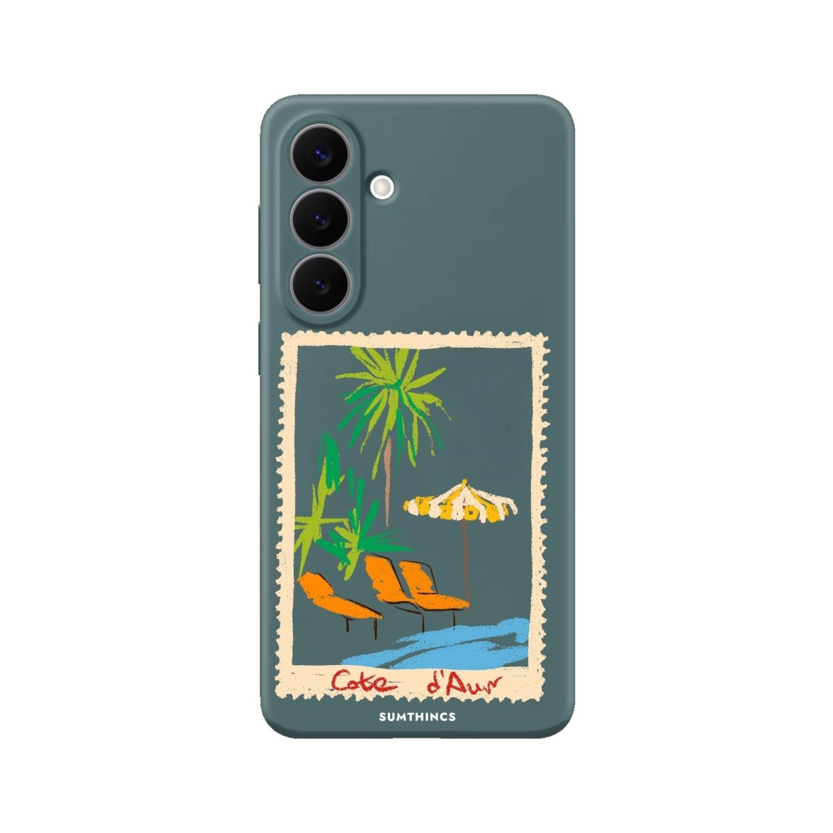 Samsung Postcard Premium Telefon Kılıfı Kaktüs Yeşili - Sumthincs