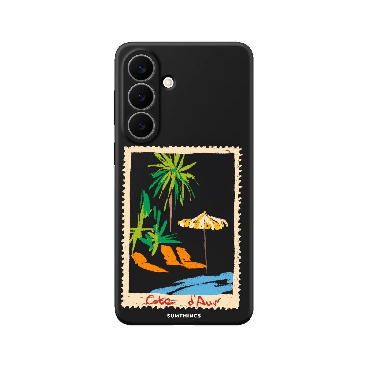 Samsung Postcard Premium Telefon Kılıfı Siyah - Sumthincs