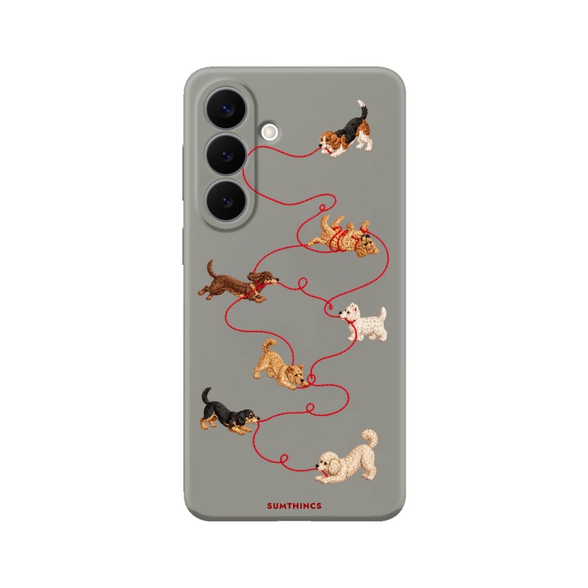 Samsung Puppy Premium Telefon Kılıfı Gri - Sumthincs