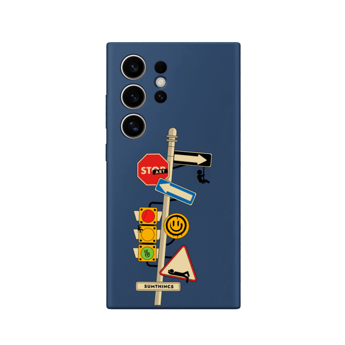 Samsung S22 Ultra Crossroad Premium Telefon Kılıfı Pasifik Mavi - SUMTHINCS
