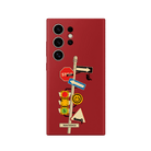 Samsung S22 Ultra Crossroad Premium Telefon Kılıfı Kırmızı - SUMTHINCS