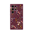 Samsung S22 Ultra Eternal Garden Premium Telefon Kılıfı Bordo - SUMTHINCS