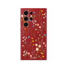 Samsung S22 Ultra Eternal Garden Premium Telefon Kılıfı Kırmızı - SUMTHINCS