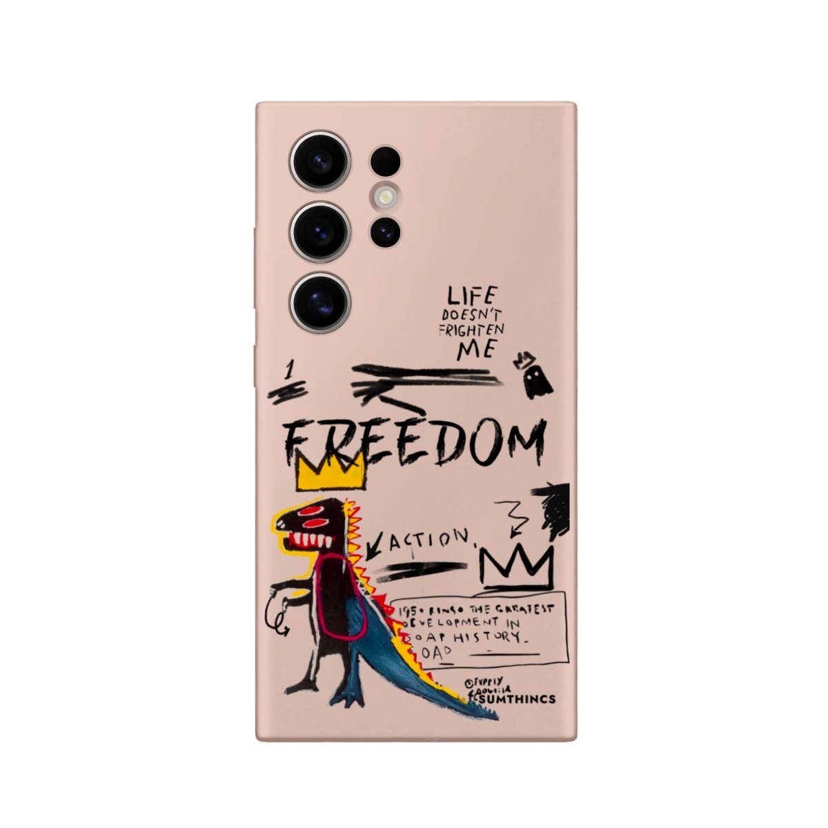 Samsung S22 Ultra Freedom Premium Telefon Kılıfı Bej - SUMTHINCS
