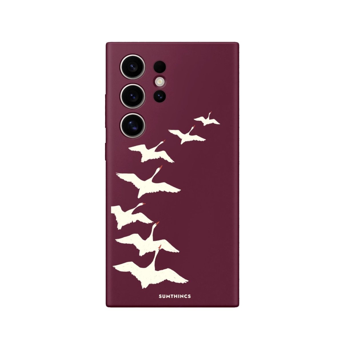 Samsung S22 Ultra Journey Premium Telefon Kılıfı Bordo - SUMTHINCS